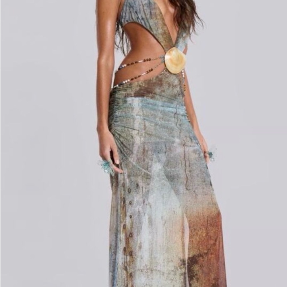 Jaded London vida backless maxi dress